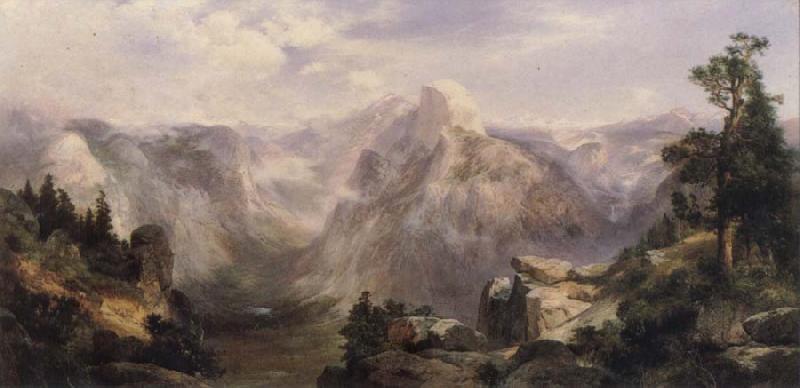 Thomas Moran Half Dome,Yosemite oil painting image